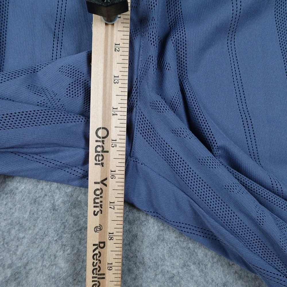 Adidas Shirt Mens Extra Large Blue Trefoil Monogram Mesh Basketball Gym 13